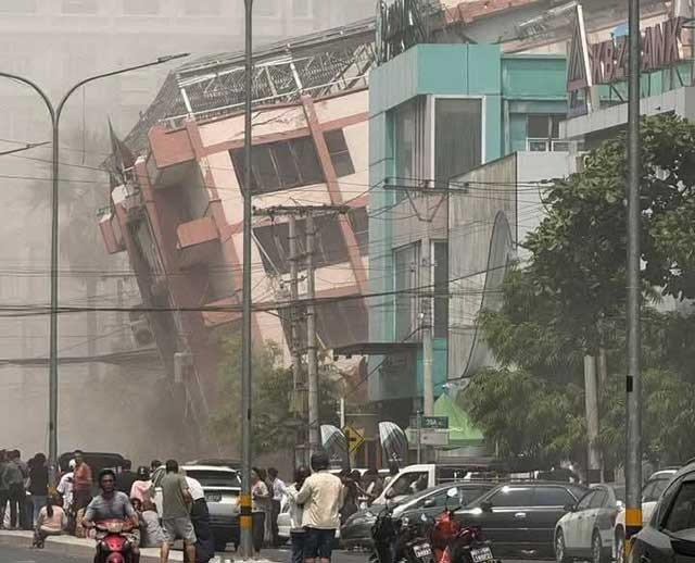 Se registra terremoto de de 7.7 grados en Myanmar y Tailandia
