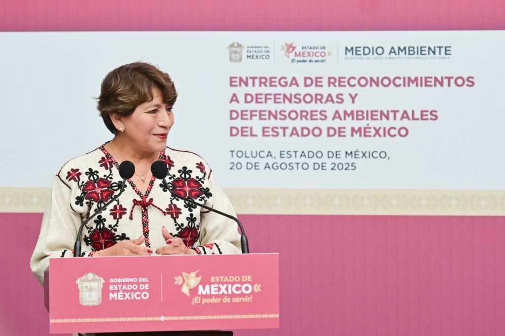 Gobernadora Delfina Gómez honra a defensores ambientales del Edomex