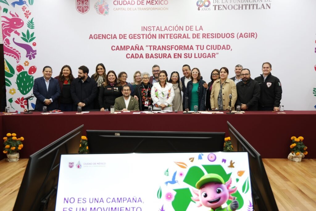 Instala Clara Brugada Órgano de Gobierno de la Agencia de Gestión Integral de Residuos