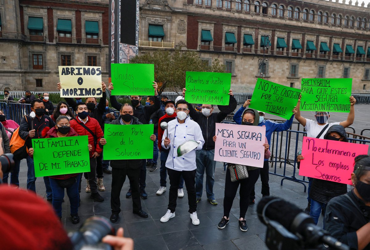 En la CDMX y EDOMEX restauranteros dan "cacerolazo" - Mega Urbe