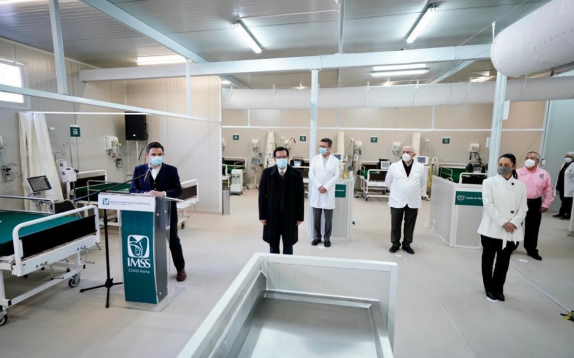 Habilita IMSS nuevo Centro de Atención Temporal de Covid