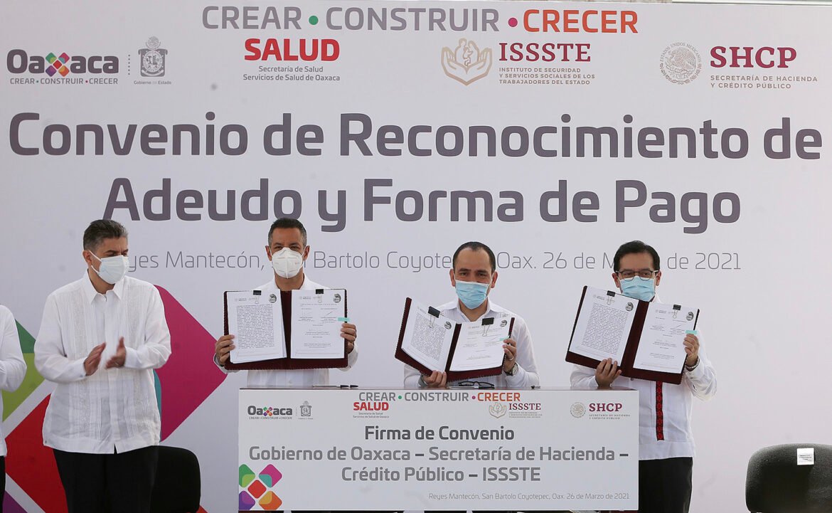 Recibe ISSSTE hospital materno infantil como pago de deuda en Oaxaca