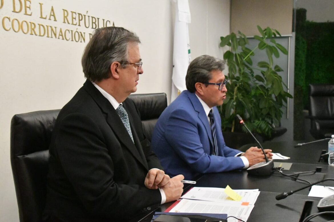 En cónclave, Monreal y Ebrard analizan conflicto entre Ucrania y Rusia