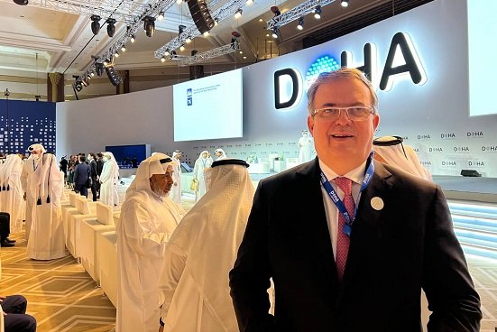 Ebrard dialoga sobre conflicto en Ucrania con representantes de Europa y Medio Oriente