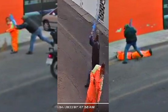 Captan a sujeto que agrede a barrendero en la GAM