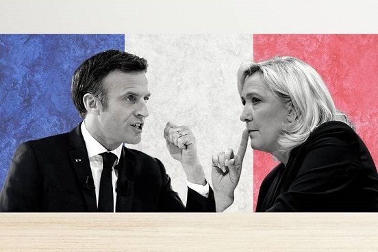 Macron lidera primera vuelta en Francia junto a Le Pen, según sondeos