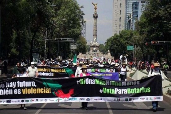 Marchan vs la violencia en la CDMX