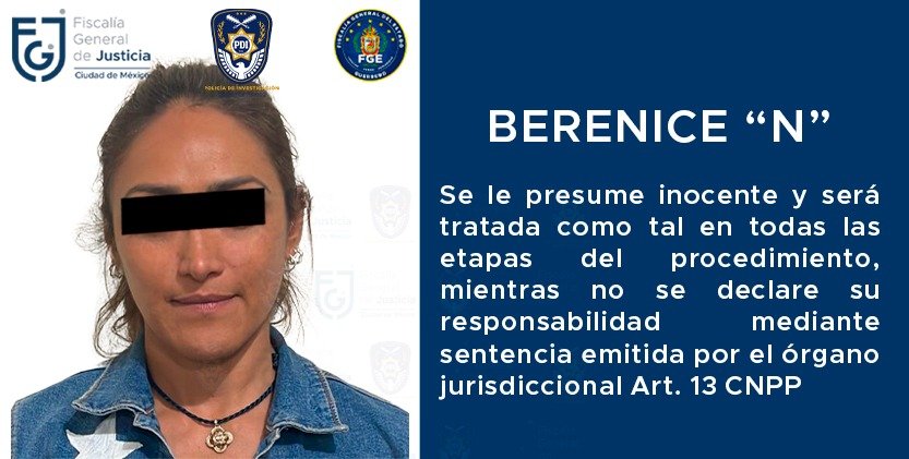 Lleva FGJCDMX a proceso a mujer por homicidio de tres personas