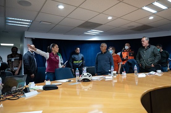 Sheinbaum supervisa operativo por cierre de Línea 1 del Metro