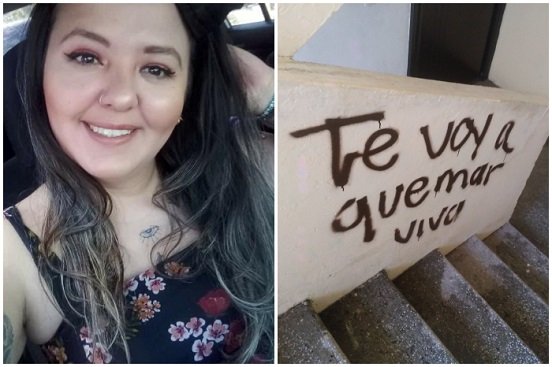 Fiscalía determina que Luz Raquel escribió amenazas en su contra