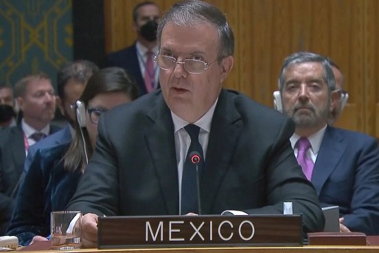 "Es tiempo de actuar, comprometerse con la paz"; Ebrard presenta propuesta de tregua mundial