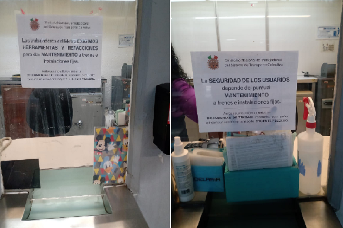 Demandan herramientas y refacciones los trabajadores del Metro