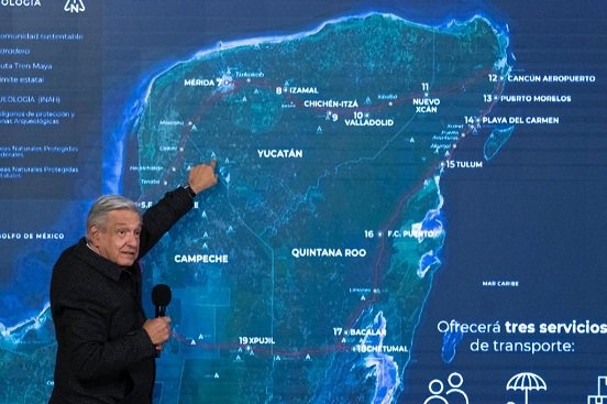 Reitera AMLO que Tren Maya será inaugurado en diciembre de 2023