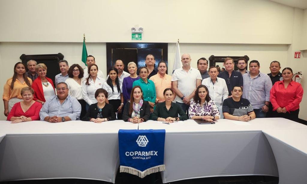 Reafirma Ana Patricia Peralta diálogo y apertura con cámaras empresariales de Cancún