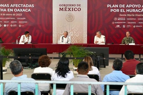 Avanza Plan de apoyo a afectados en Oaxaca por huracán Agatha