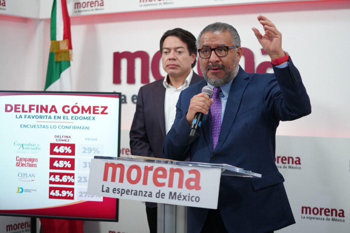 Aventaja Delfina Gómez con 20 puntos en encuesta; Duarte expone guerra sucia