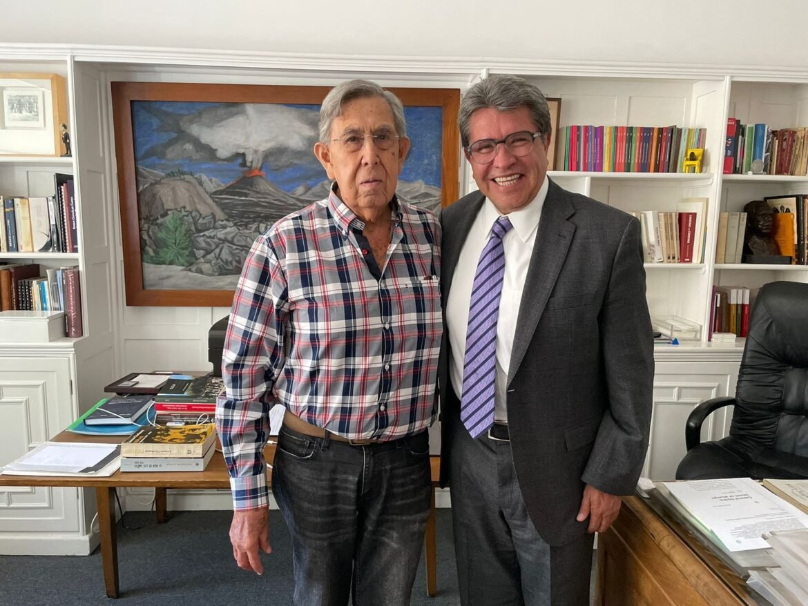 Monreal se reúne con Cuauhtémoc Cárdenas; “la República nos necesita”, dice