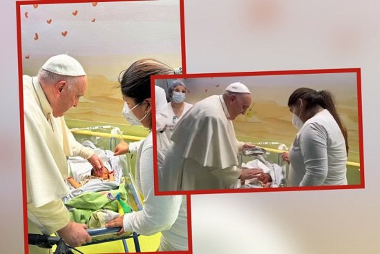 Papa Francisco bautiza a bebé mientras está internado en el hospital