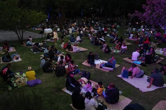 Asisten más de 13 mil personas a picnics nocturnos en el Bosque de Chapultepec