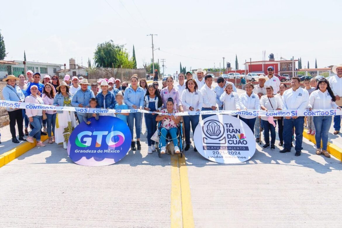 Dignifica SEDESHU vialidades en Tarandacuao, Jerécuaro y Coroneo
