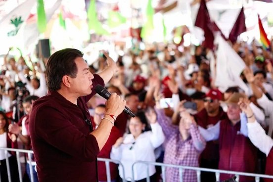 Pide Mario Delgado voto masivo por Morena en el Estado de México