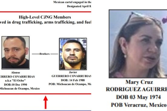 EU sanciona a dos miembros y una colaboradora del CJNG