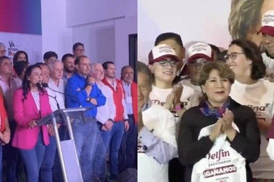 Del Moral y Gómez Álvarez se declaran ganadoras en cierre de casillas en Edomex