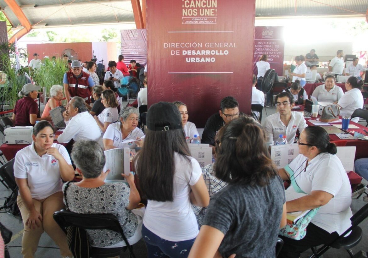 Once jornadas de atención ciudadana y más de 30 mil soluciones otorgadas a cancunenses