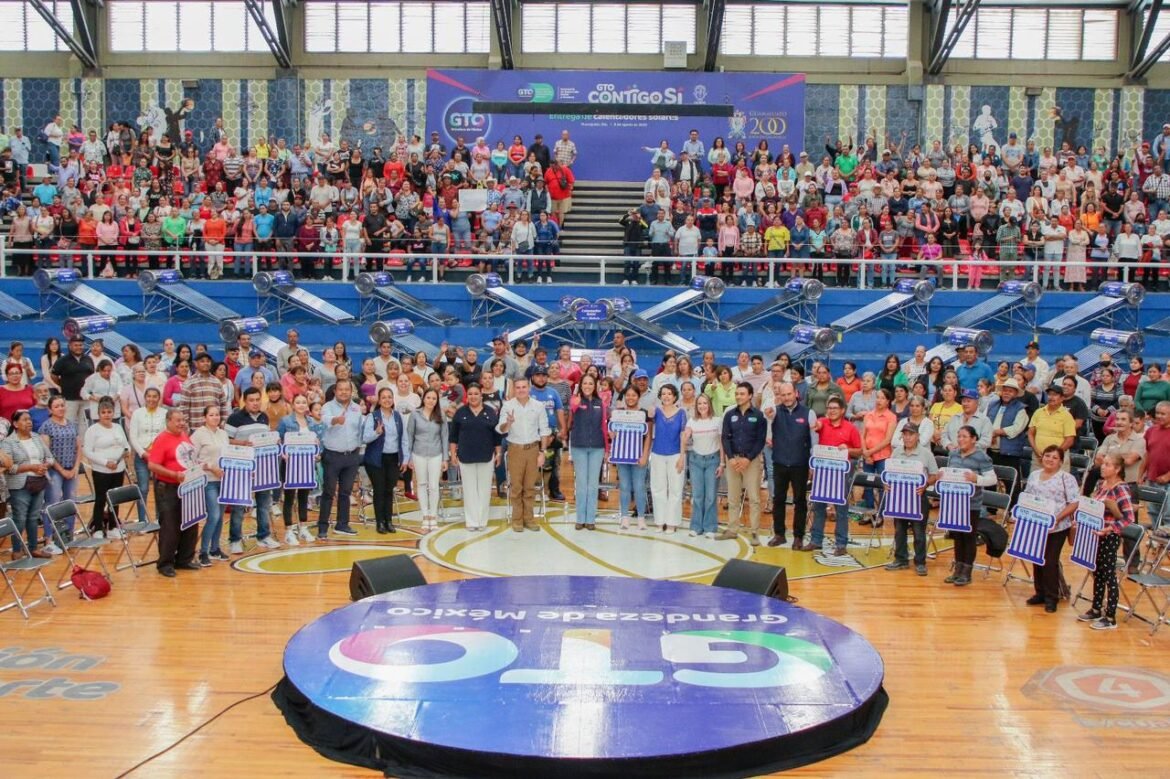 Arranca primera etapa de entrega de calentadores solares en Guanajuato