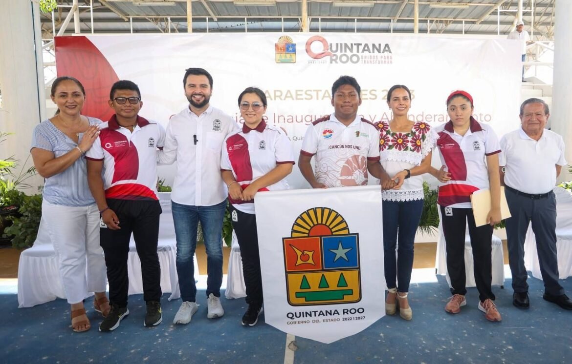 Atestigua Ana Patricia Peralta la inauguración de los Juegos Paraestatales 2023