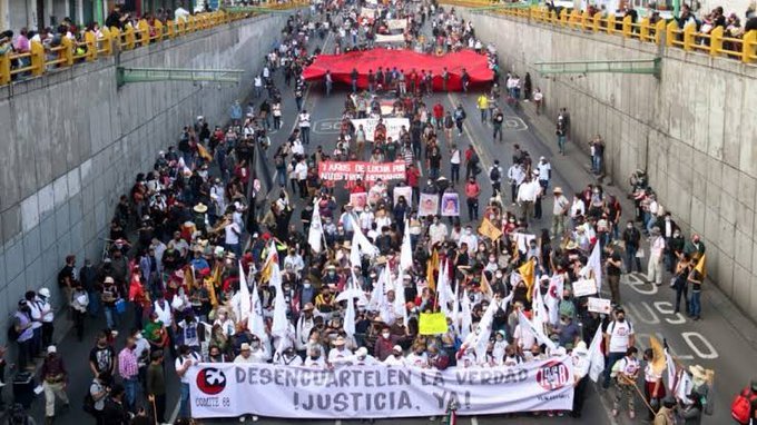 Saldo blanco en la marcha del 2 de octubre