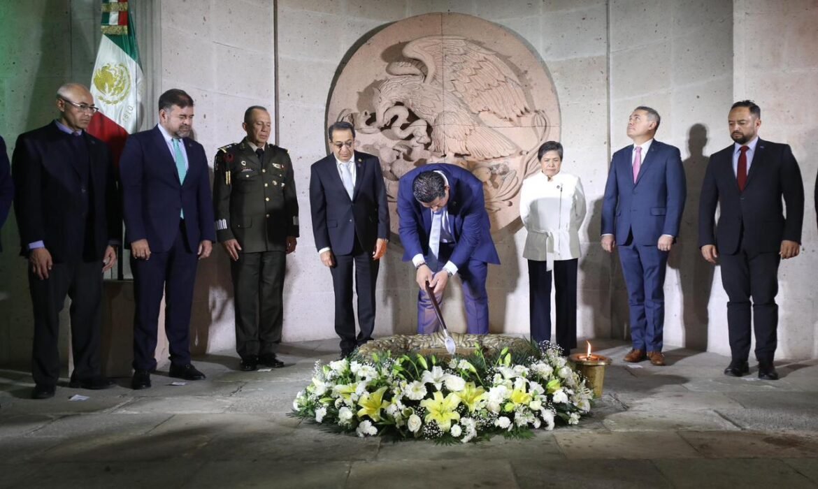 Renuevan el Fuego de la Libertad y la Soberanía guanajuatenses