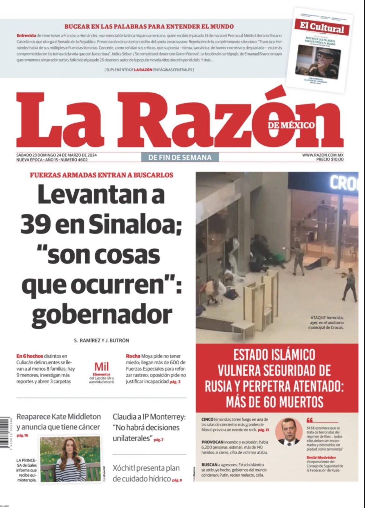 Primeras planas de la prensa en México