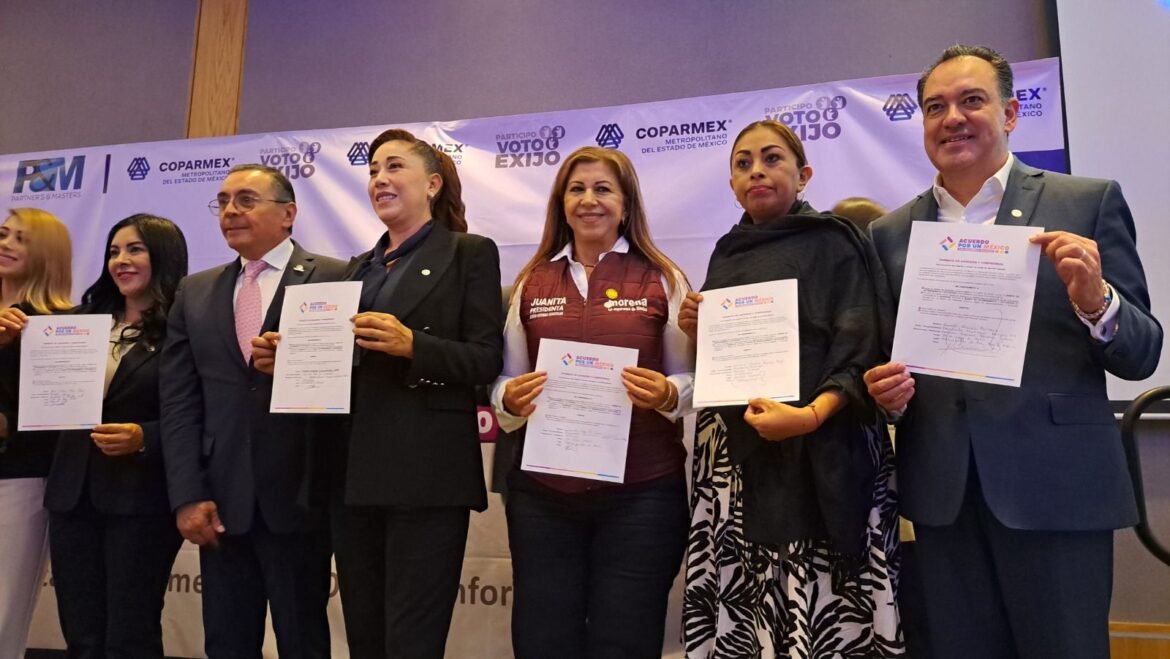 Juanita Carrillo firma con Coparmex el Acuerdo por un México con Desarrollo Inclusivo