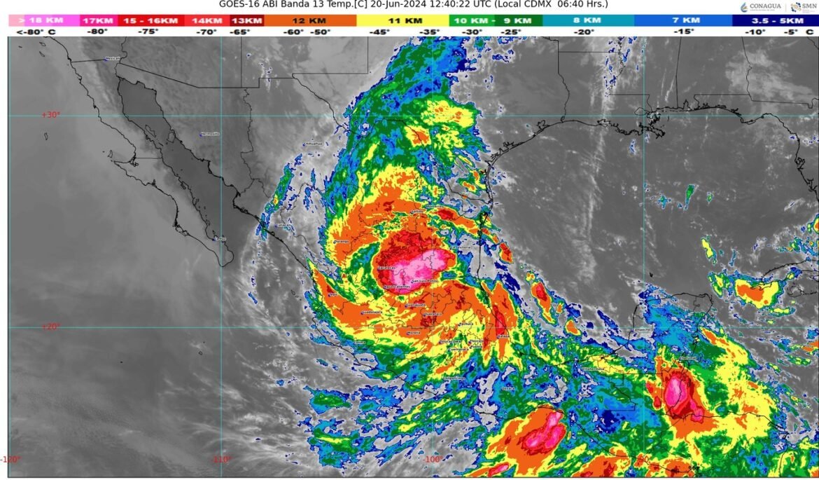 Deja torrenciales luvias "Alberto" por su paso por México