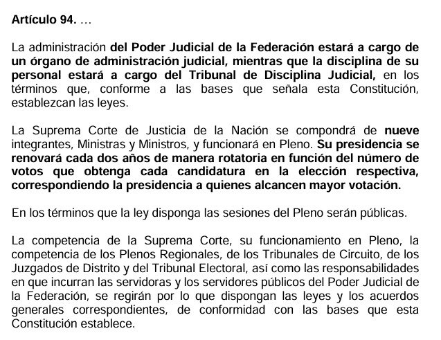 Dictamen de Reforma Judicial prevé eliminación del CJF