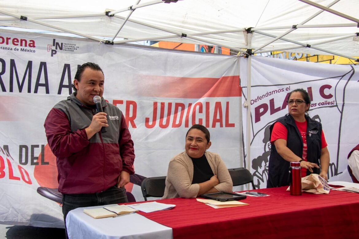 Carmen de la Rosa Mendoza realiza asamblea para dar a conocer propuesta de Claudia Sheinbaum