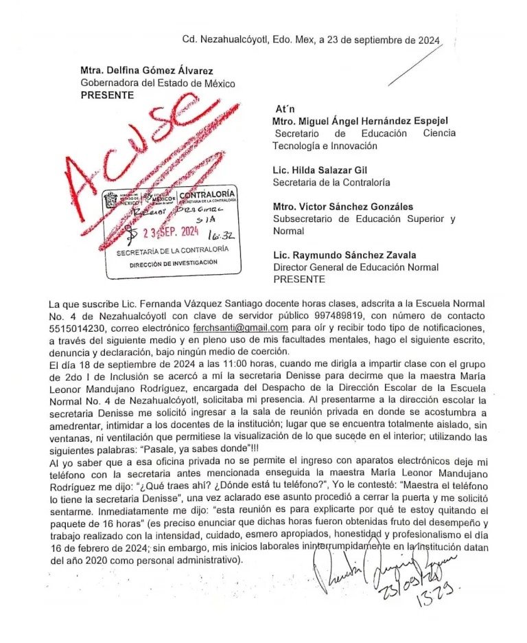 Profesores y estudiantes de la Escuela Normal número 4 denuncian hostigamiento y amenazan con movilizaciones