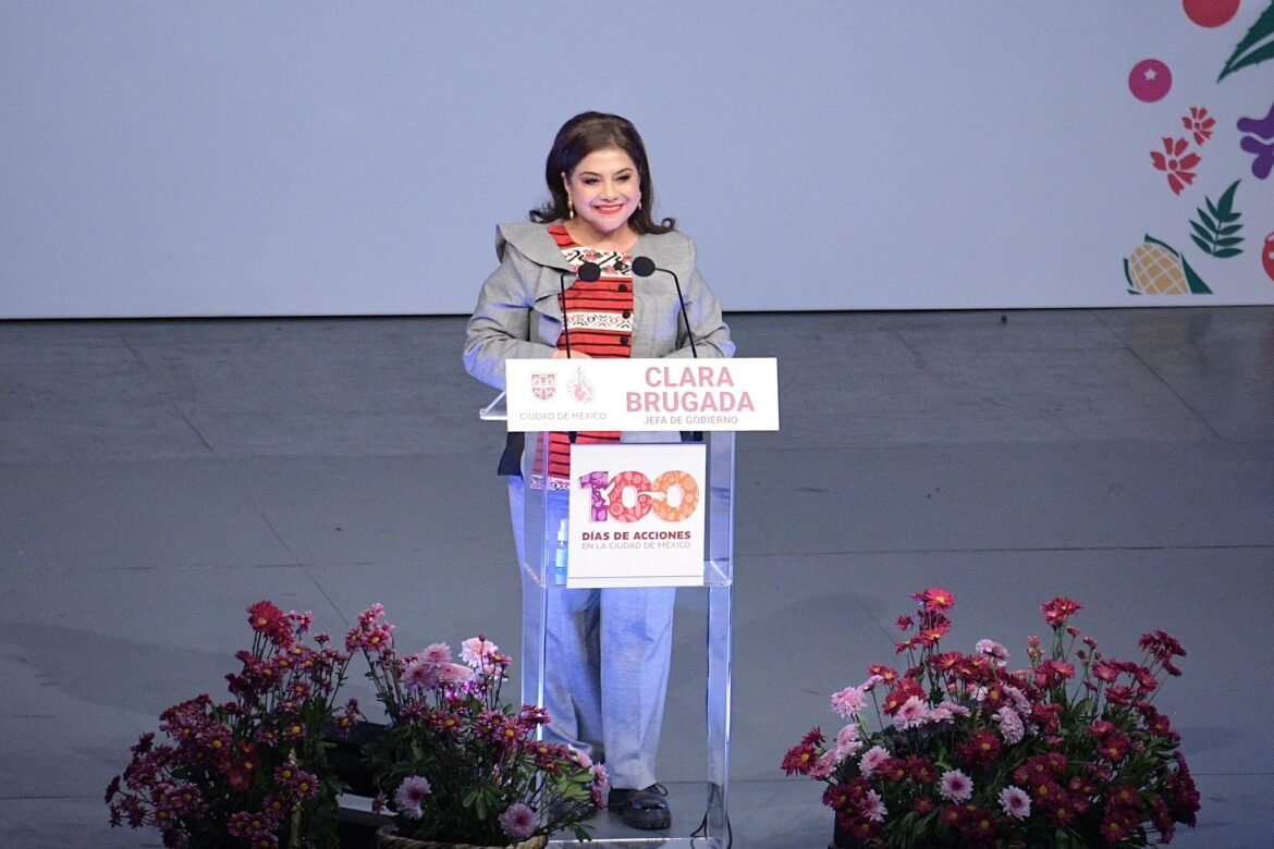 Presenta Brugada informe de 100 días de Gobierno en la CDMX