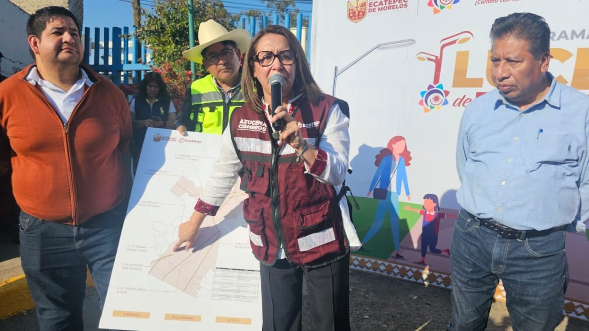 Instalarán 4 mil 500 luminarias en avenidas principales de Ecatepec: Azucena Cisneros