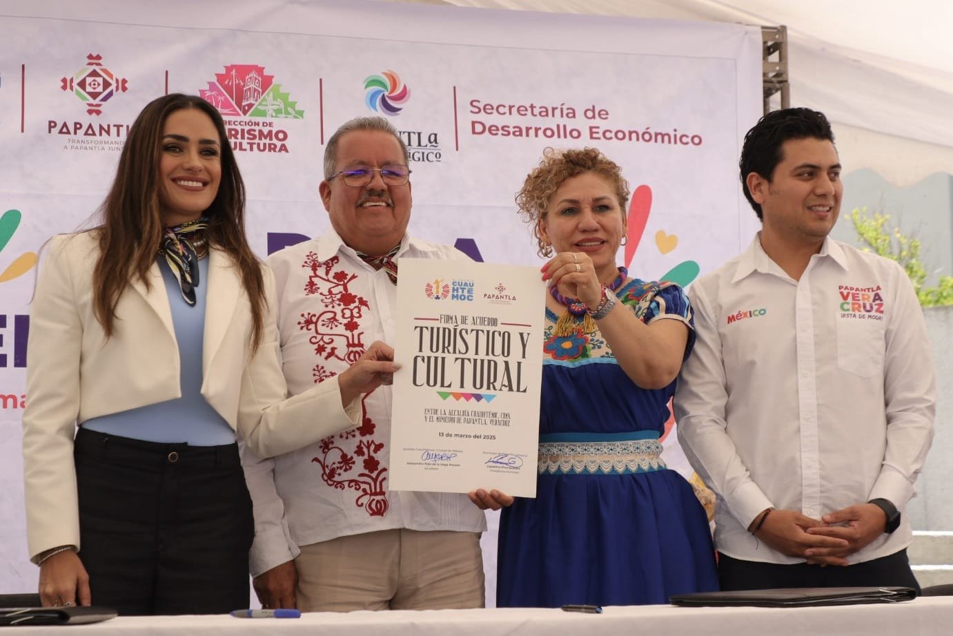 Cuauhtémoc y Papantla firman acuerdo para impulsar el turismo, la cultura y la economía local