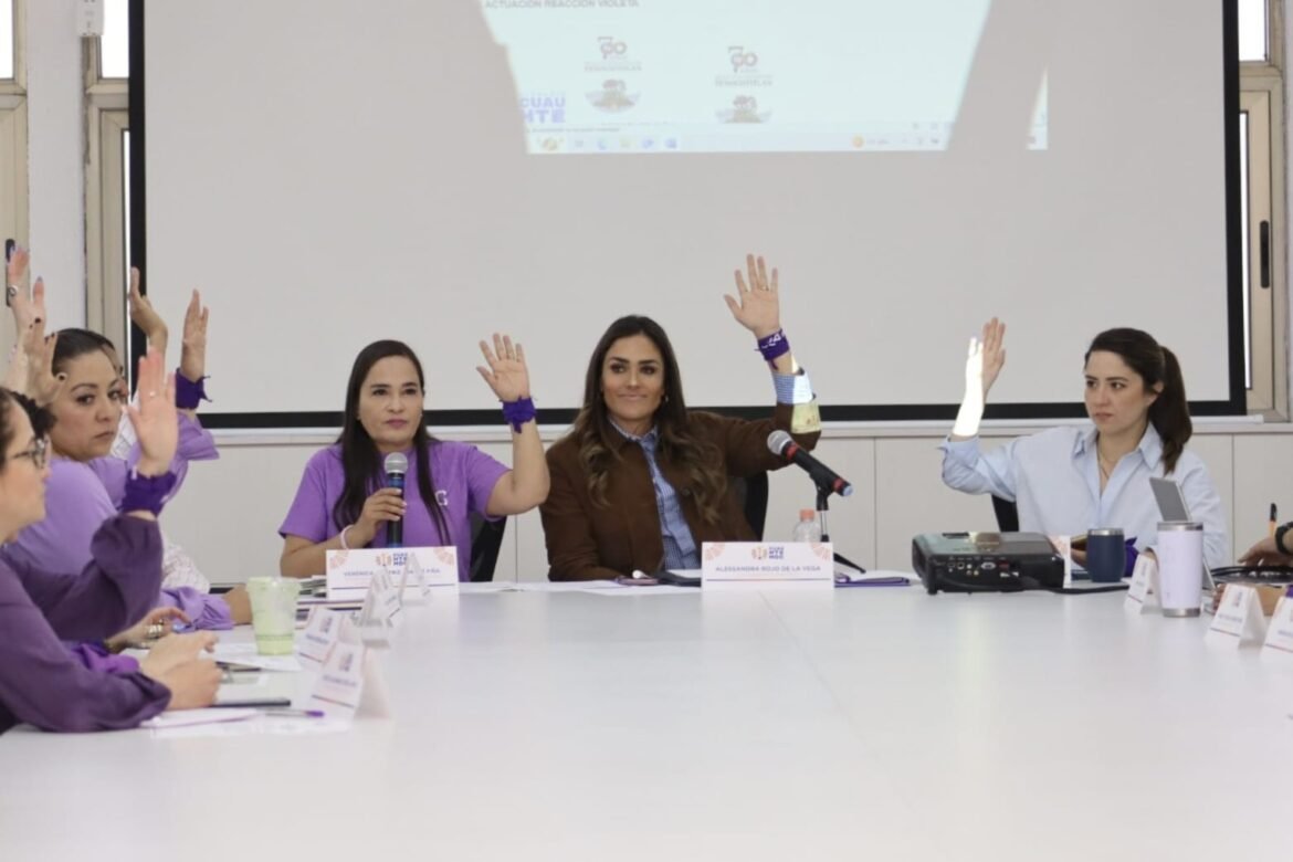 En quinta sesión del gabinete violeta, Cuauhtémoc aprueba manual de reacción y puntos violeta