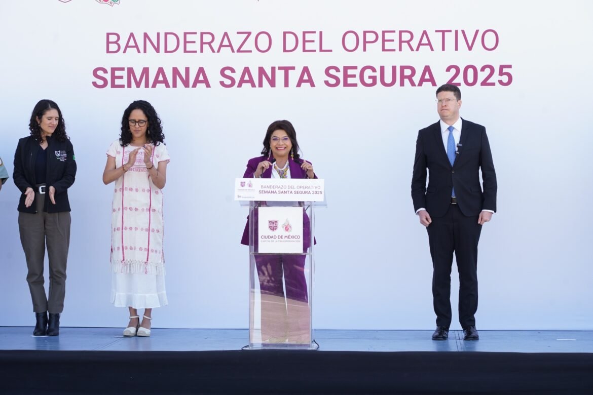 Despliegan en CDMX más de 14 mil elementos para garantizar seguridad en Semana Santa