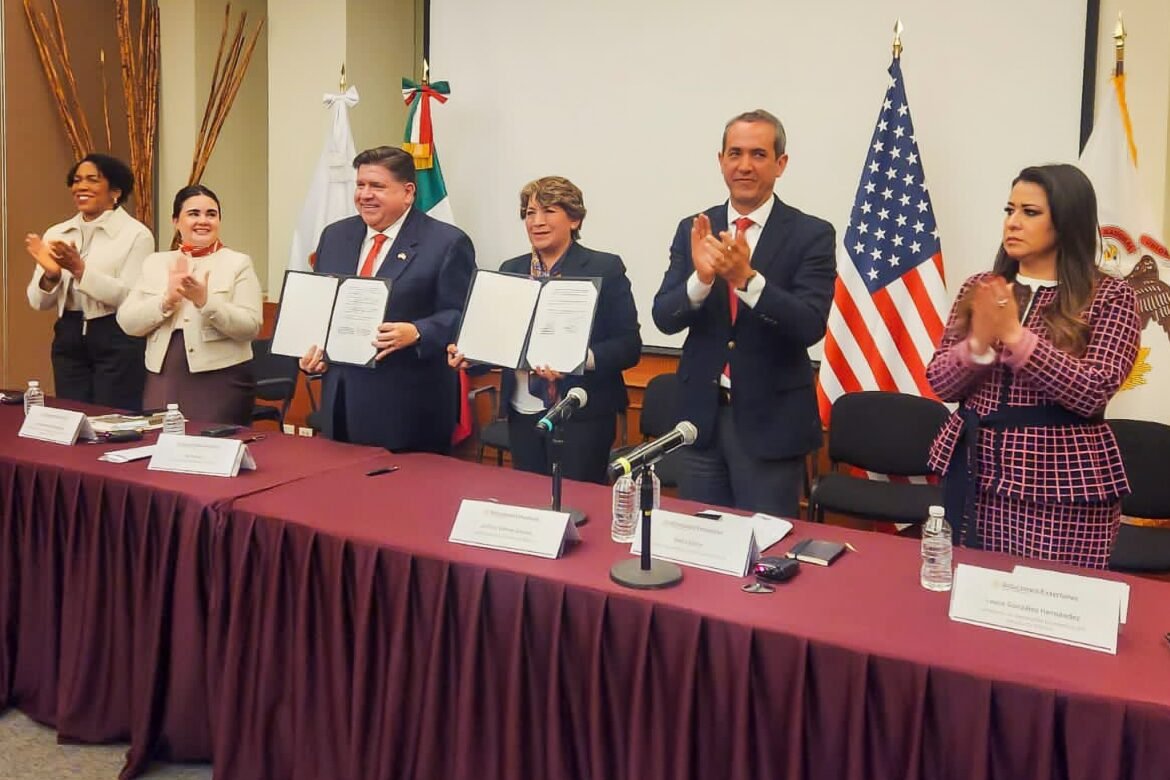 Firma Gómez Álvarez hermanamiento con el estado de Illinois