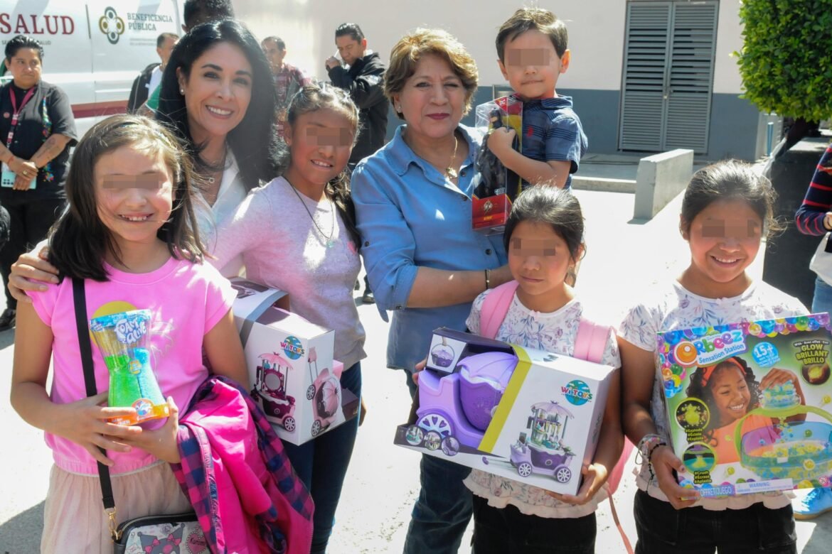 Festeja Gobernadora Delfina Gómez Álvarez a la niñez mexiquense