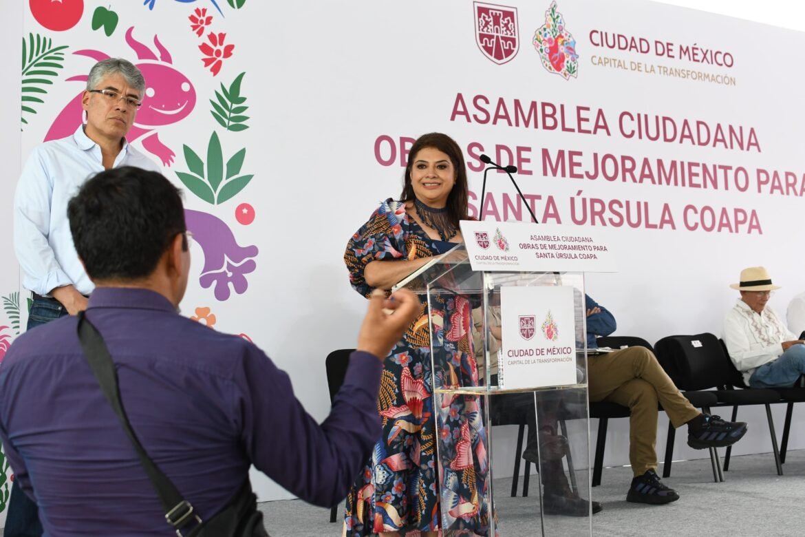 Presenta Brugada en Santa Úrsula Coapa obras de mejoramiento urbano
