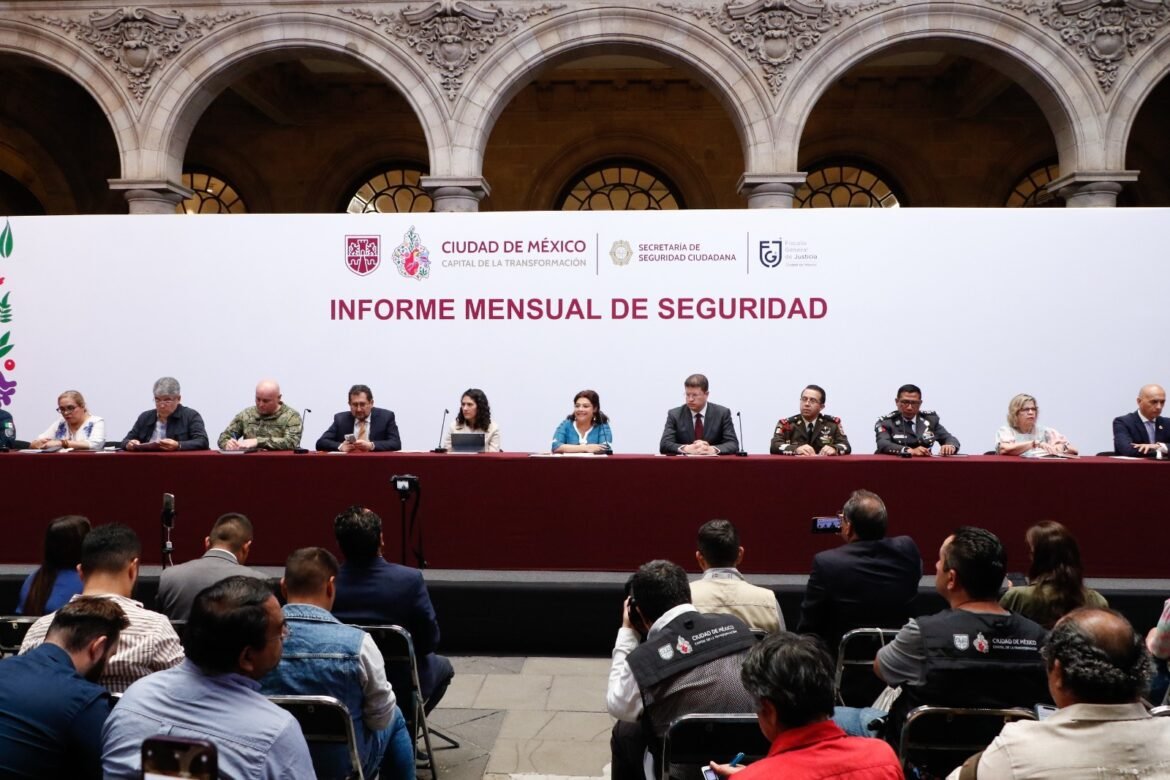 Presenta Brugada Informe de Seguridad: disminuyeron 66.6 por ciento los delitos de alto impacto