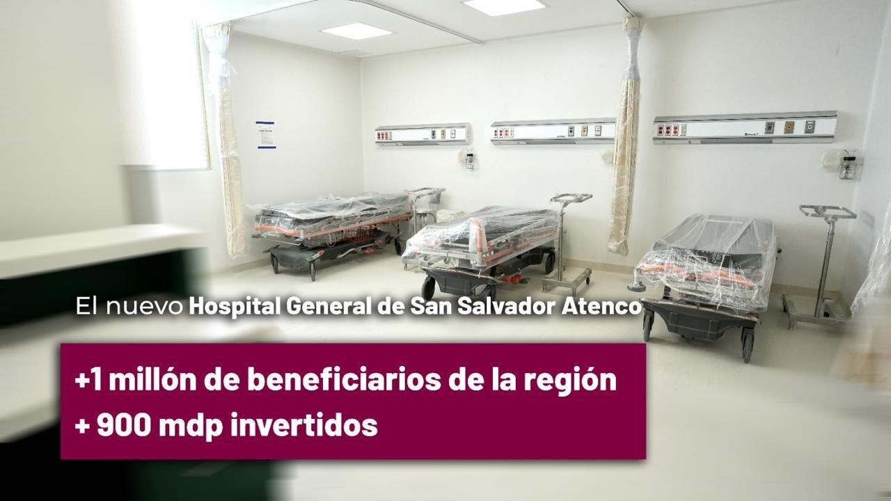 Inauguran Sheinbaum y gobernadora Delfina Gómez hospital general de Atenco