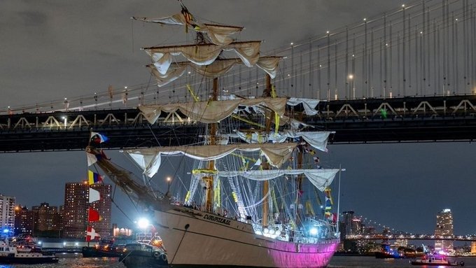 Indaga EU percance del Buque Cuauhtémoc