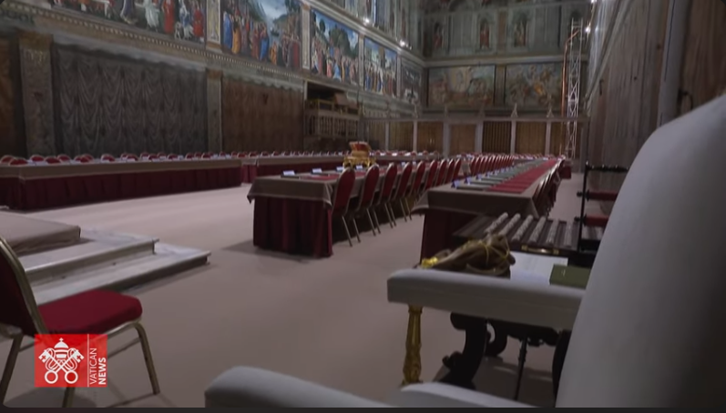 Cónclave: La Sala de las Lágrimas y la Capilla Sixtina